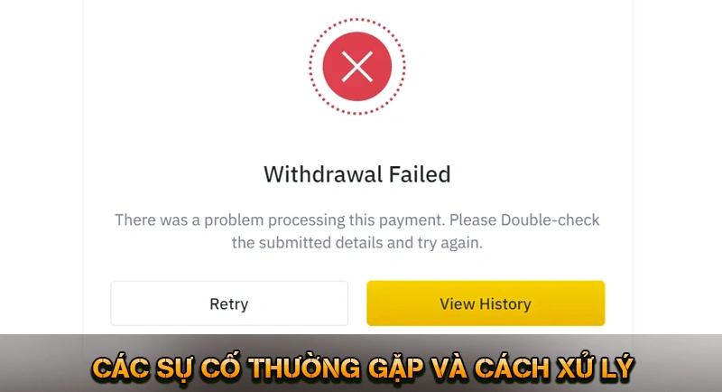 Các sự cố thường gặp và cách xử lý